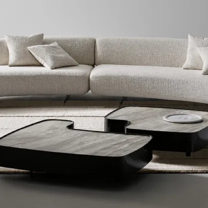 Aspen coffee table with a ceramic top by Bonaldo