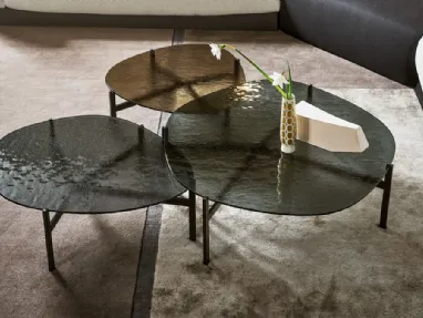 Bonaldo's Flac glass coffee table.