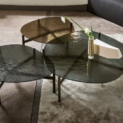 Bonaldo's Flac glass coffee table.