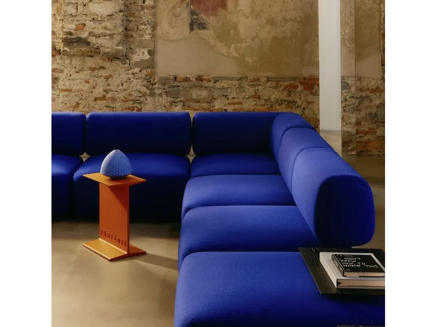 Italian lacquered metal coffee table by Desalto