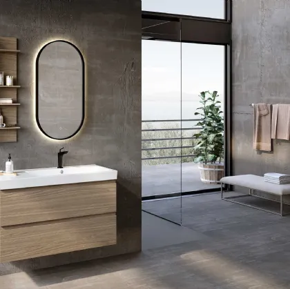 Suspended Block System Just C34 Bathroom Furniture by Baxar
