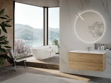 Suspended Bathroom Vanity Block System Picasso C25 by Baxar.