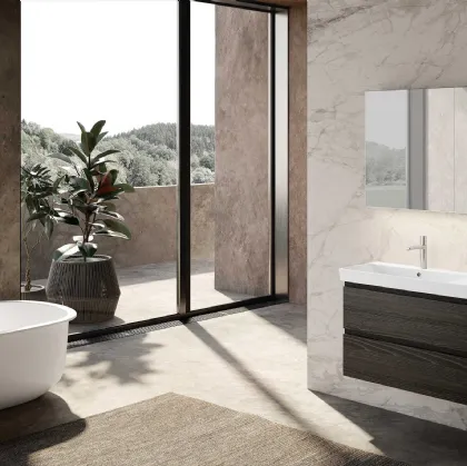 Suspended bathroom unit Block System Set-Up C35 by Baxar