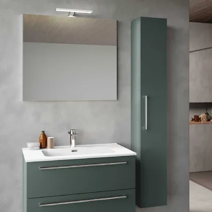 Suspended Block System Slim C41 Bathroom Cabinet by Baxar.