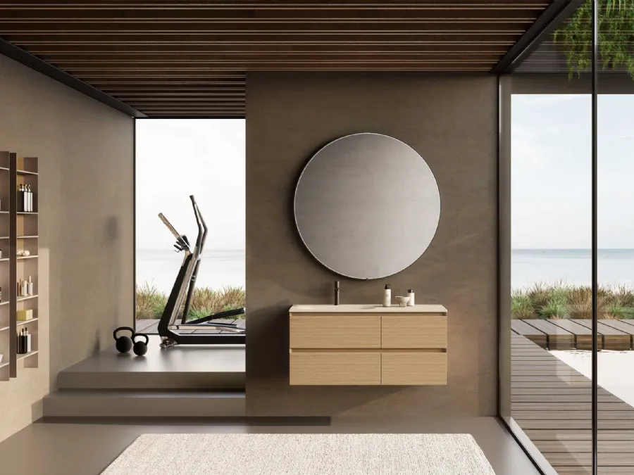 Suspended Bathroom Vanity Block System Soft C21 by Baxar