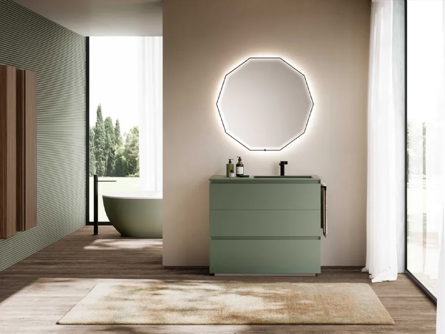 Bathroom Furniture Block System Syntesi C22 by Baxar