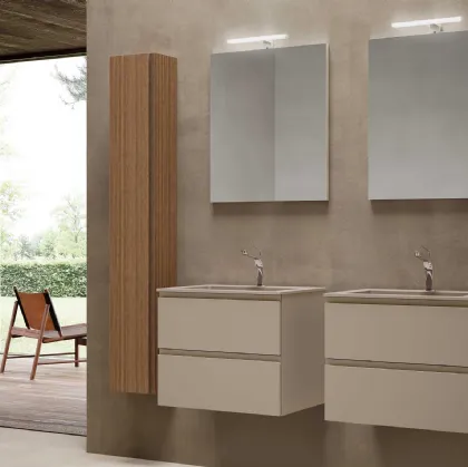 Suspended bathroom furniture Block System Syntesi C29 by Baxar.