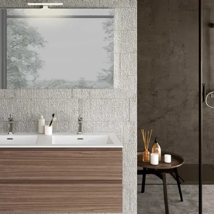 Suspended bathroom cabinet Block System Syntesi C33 by Baxar.