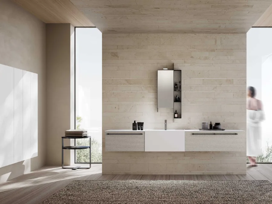 Suspended Bathroom Vanity Unit M System 032 by Baxar.