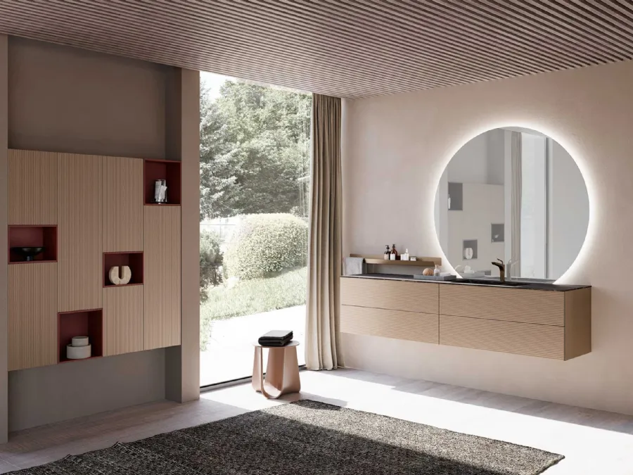 Wall-mounted Bathroom Vanity Unit M System 033 by Baxar