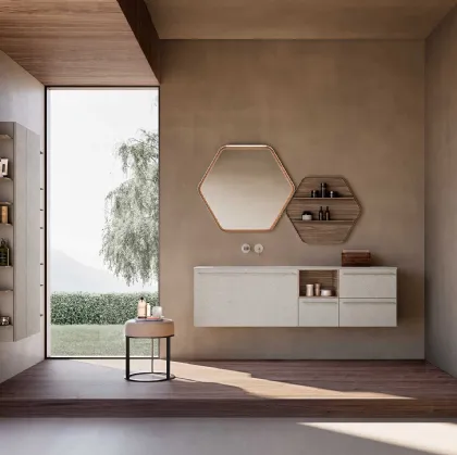 Suspended Bathroom Cabinet M System 035 by Baxar