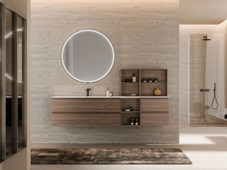 Suspended bathroom cabinet M1 System 141 by Baxar.