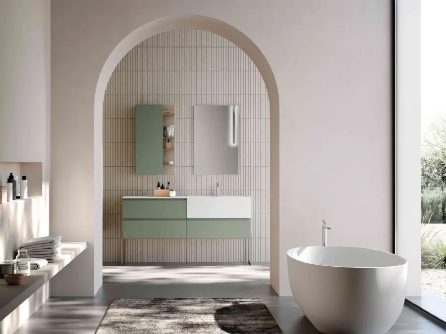 Wall-hung bathroom unit M1 System 143 by Baxar