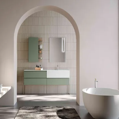 Wall-hung bathroom unit M1 System 143 by Baxar