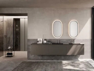 Suspended bathroom cabinet M2 System 233 by Baxar.