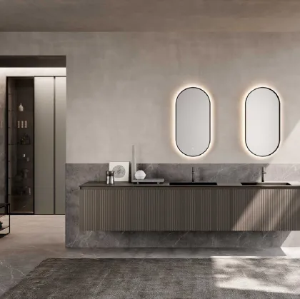 Suspended bathroom cabinet M2 System 233 by Baxar.