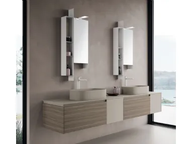 Wall-mounted bathroom unit M2 System 246 by Baxar
