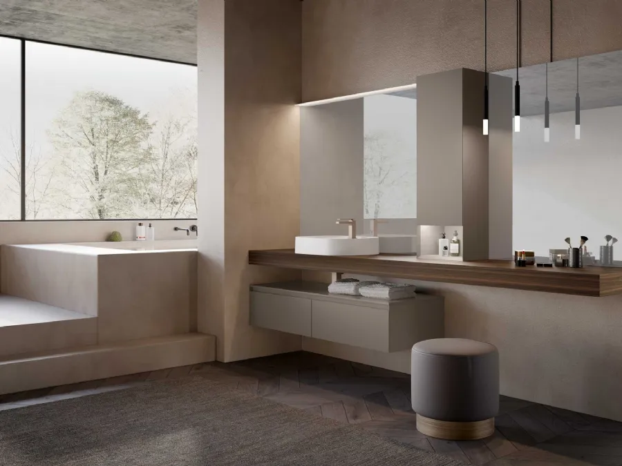 Suspended Bathroom Furniture M3 System 312 by Baxar.