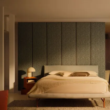 Padded bed Dora by Bolzan Letti