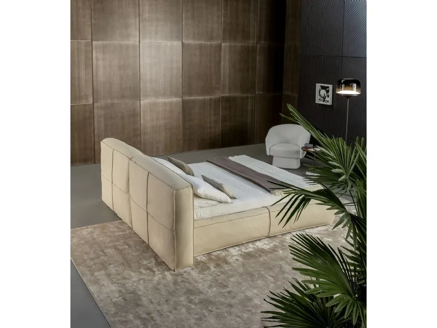 Bonaldo's leather Fluff bed.