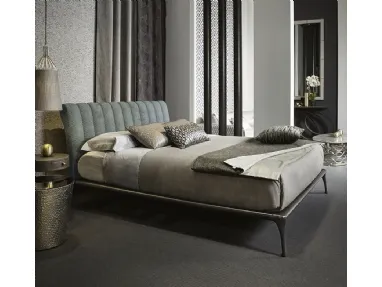 Quilted headboard bed Iseo by Cantori.