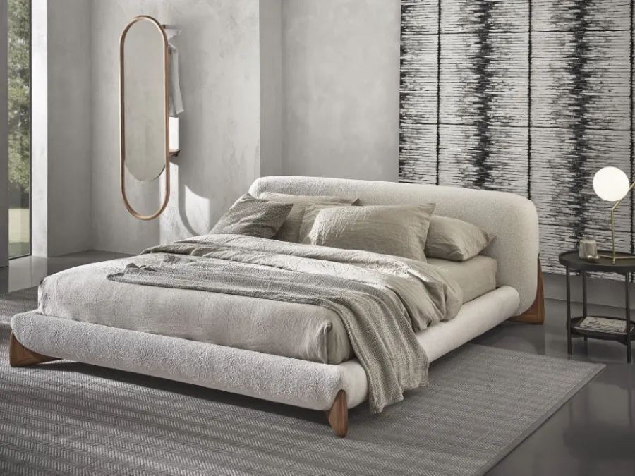 Porada's Softbay upholstered bed