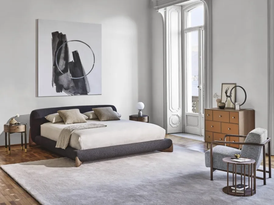 Softbay upholstered bed by Porada