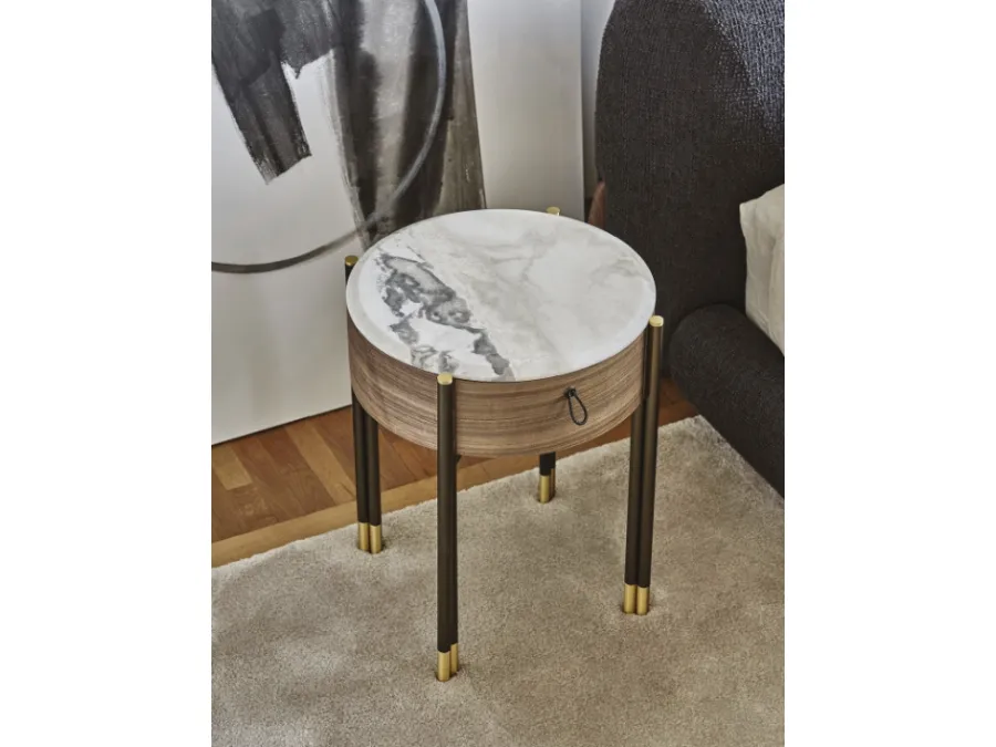Bedside table Bayus Round 44 by Porada