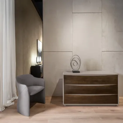 Cantori's Comò Concetto in wood and metal.