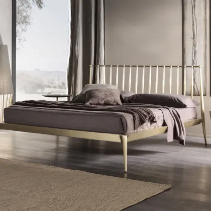 Conico bedside table in leather by Cantori