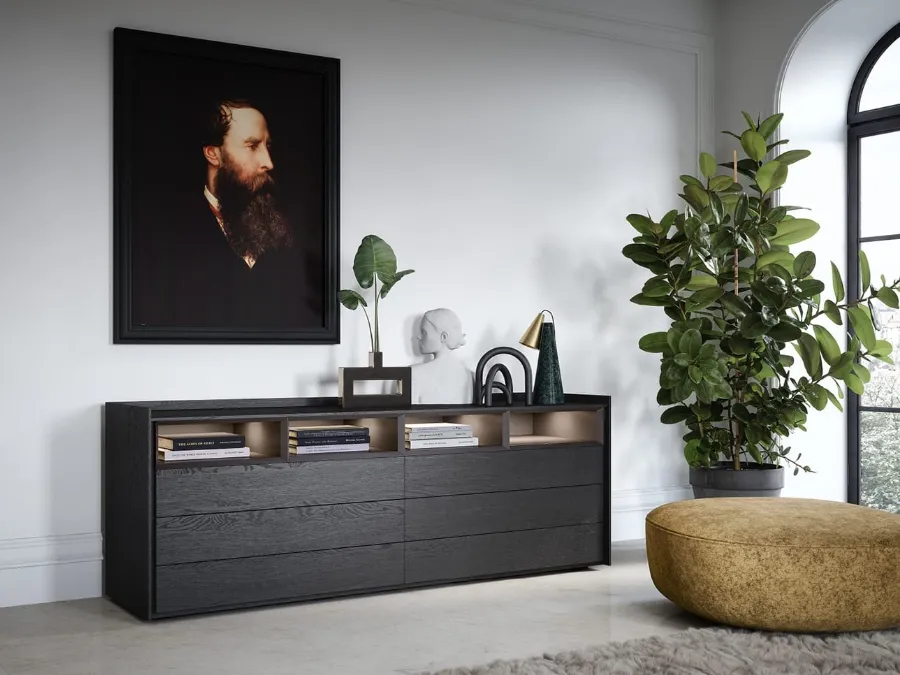 Sly oak chest of drawers by Novamobili