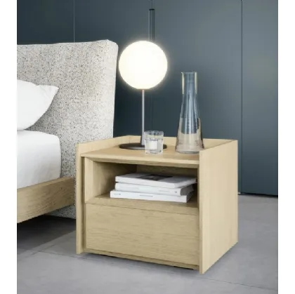 Oak Tetris bedside table by Novamobili.