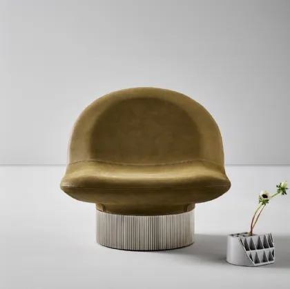 Amour leather armchair by Bonaldo