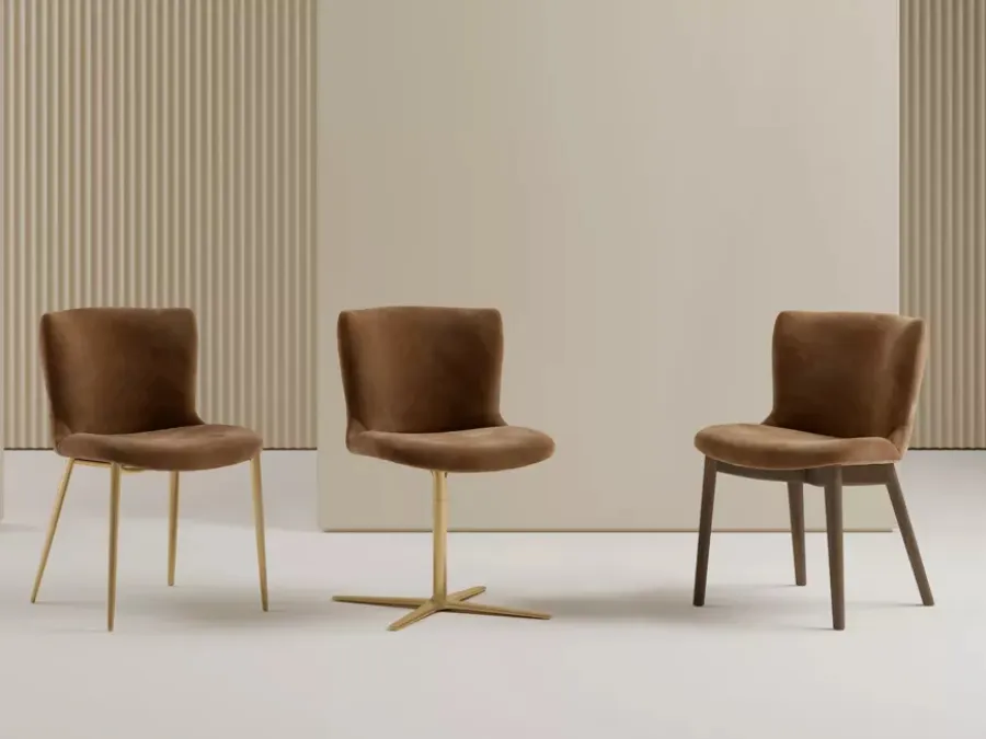 Ariel fabric chair by Bontempi