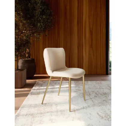 Ariel upholstered chair by Bontempi