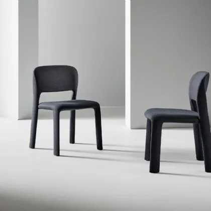 Chair upholstered in Artemis fabric by Bonaldo.