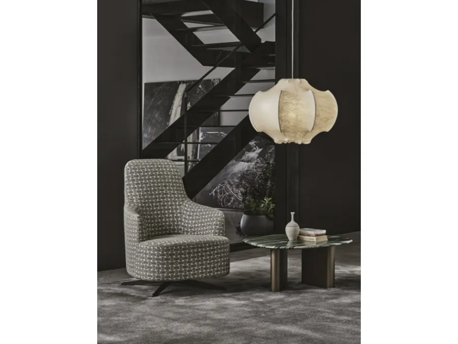 Copine Swivel Bergere Armchair by Porada