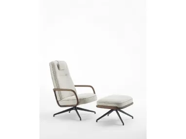 Cuna Lounge High Armchair by Porada