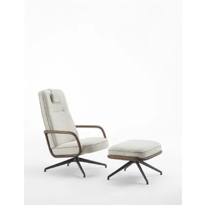 Cuna Lounge High Armchair by Porada