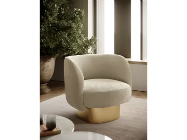 Armchair in fabric Doris by Bontempi.