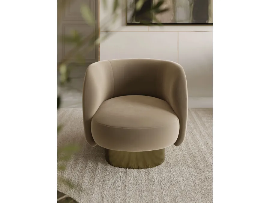 Doris fabric armchair by Bontempi