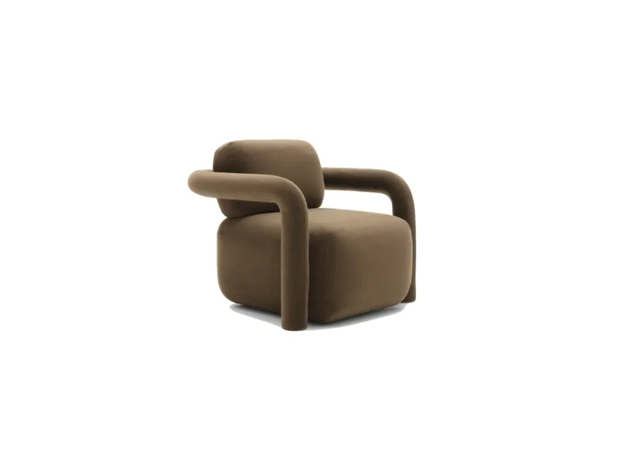 Hairpin fabric armchair by Ditre Italia