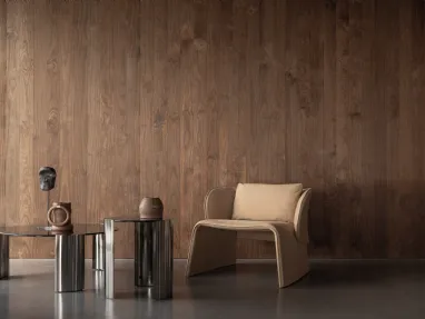 Knight leather armchair by Cierre Upholstery