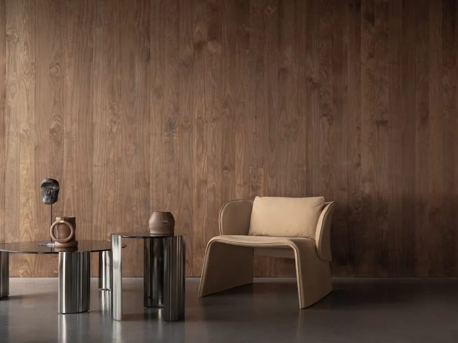 Knight leather armchair by Cierre Upholstery