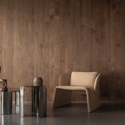 Knight leather armchair by Cierre Upholstery