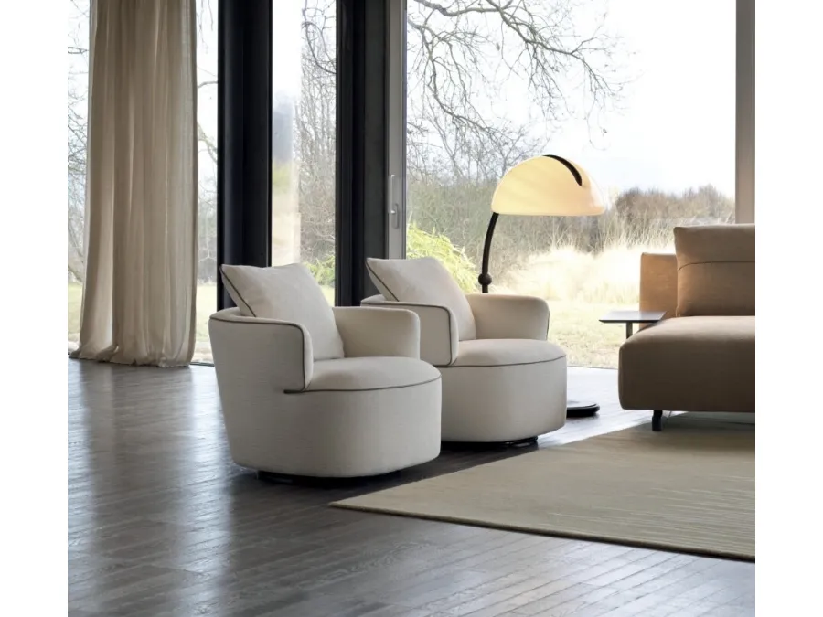 Luna fabric armchair by Ditre Italia