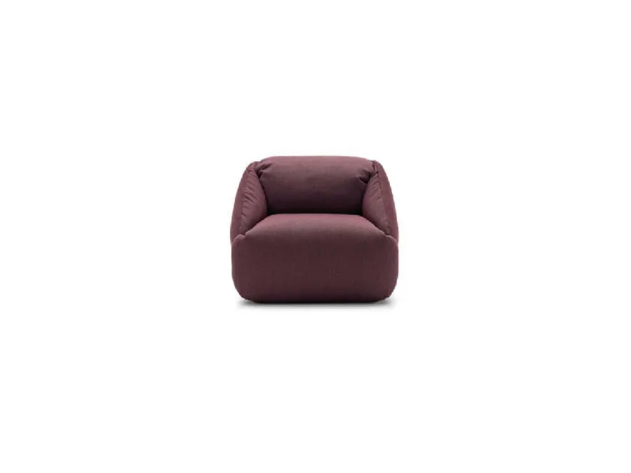 Upholstered fabric armchair Melville by Ditre Italia.