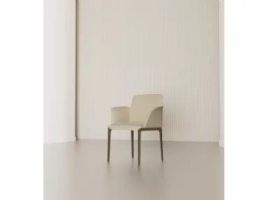 Armchair Opera in leather by Bontempi.