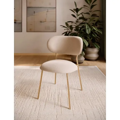 Sienna upholstered chair in fabric by Bontempi.