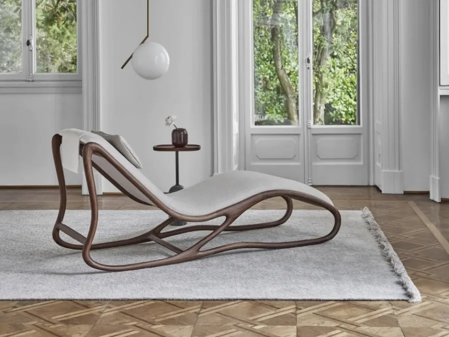 Twilly chaise longue armchair by Porada.